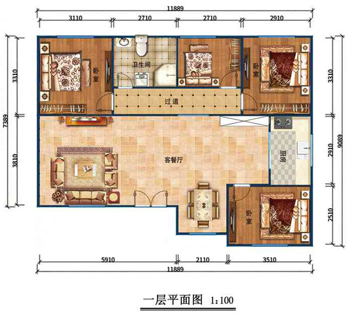 單層歐式輕鋼別墅室內(nèi)設(shè)計圖